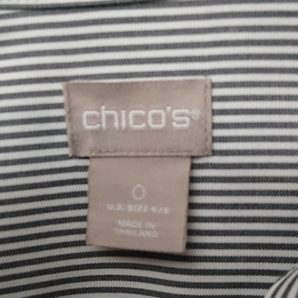 Chico's Striped & Animal-Print Pullover Tunic, Size 0 - Picture 3 of 9